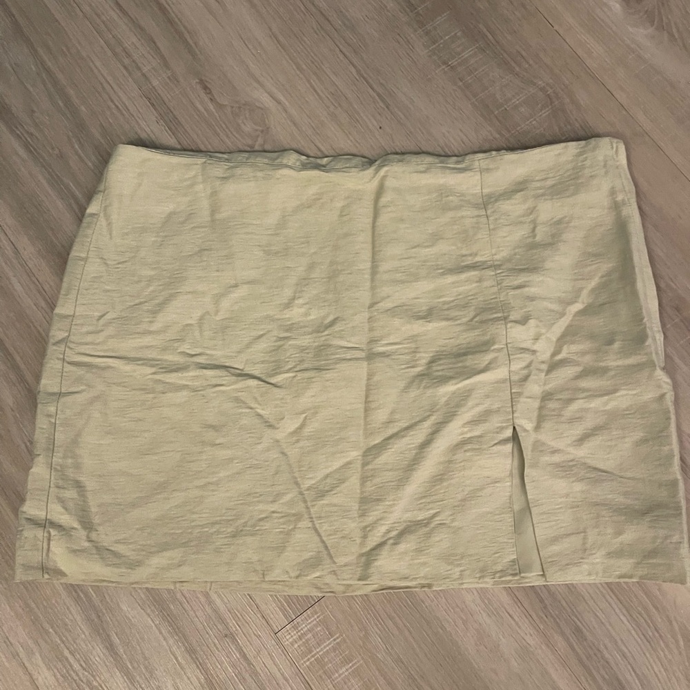 Tan Mini Skirt